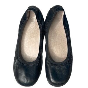 ABEO TIA AT0189 BALLET FLATS IN BLACK LEATHER SZ 8.5